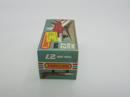 Matchbox Superfast No 27C Swing Wing No Tampo AMBER Windows