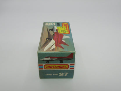 Matchbox Superfast No 27C Swing Wing No Tampo AMBER Windows