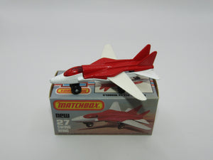 Matchbox Superfast No 27C Swing Wing No Tampo Red Windows