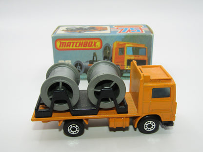 Matchbox Superfast No 26E Volvo Cable Truck VERY PALE Blue/Smoke Windows