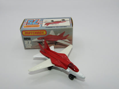 Matchbox Superfast No 27C Swing Wing No Tampo Red Windows