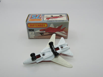 Matchbox Superfast No 27C Swing Wing No Tampo Red Windows