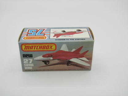 Matchbox Superfast No 27C Swing Wing No Tampo Red Windows