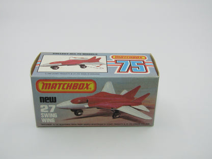 Matchbox Superfast No 27C Swing Wing No Tampo Red Windows