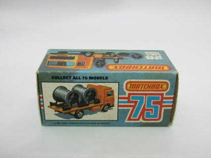 Matchbox Superfast No 26E Volvo Cable Truck VERY PALE Blue/Smoke Windows