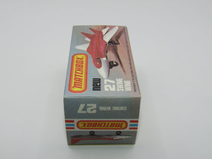 Matchbox Superfast No 27C Swing Wing No Tampo Red Windows
