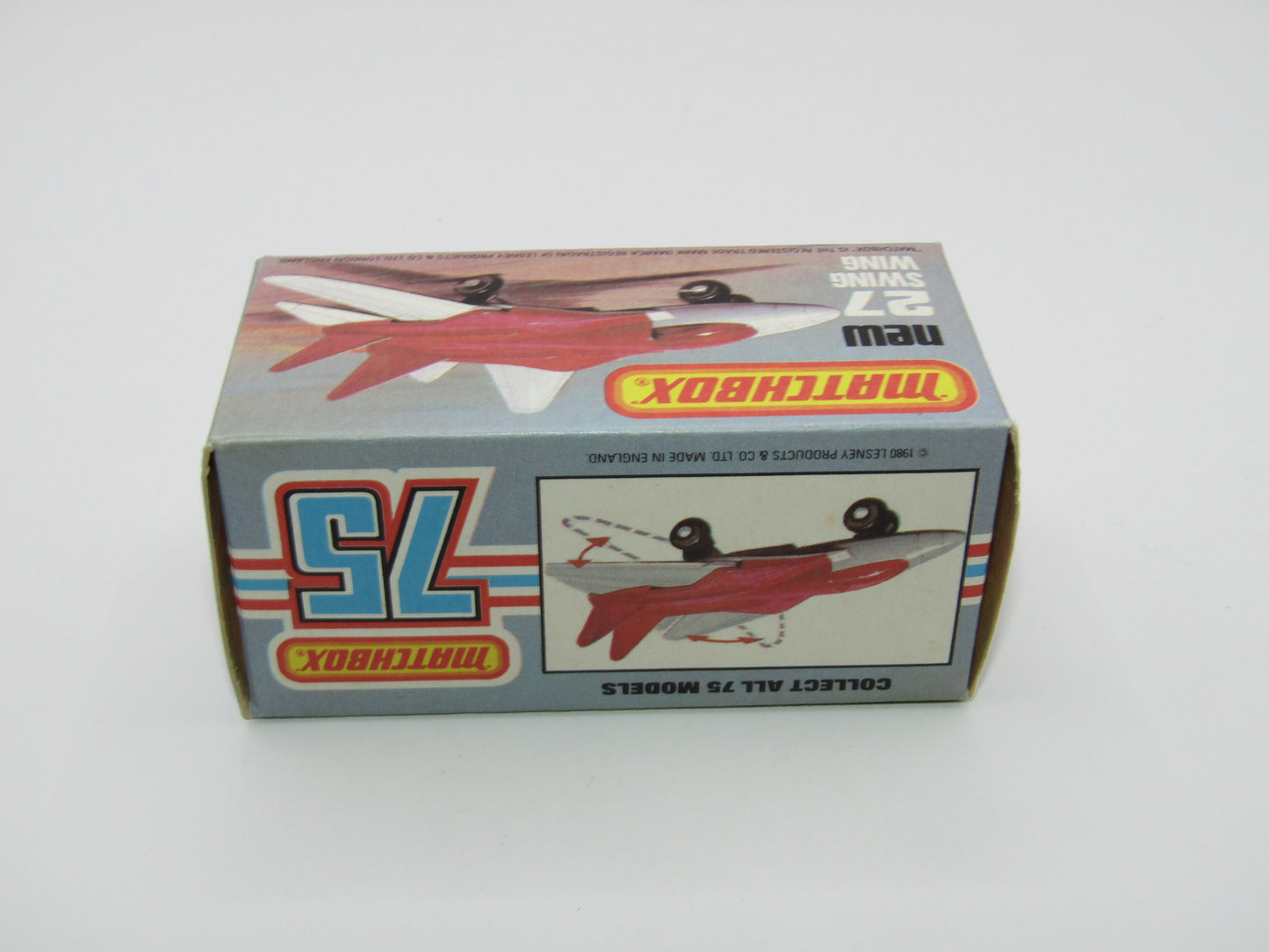 Matchbox Superfast No 27C Swing Wing No Tampo Red Windows