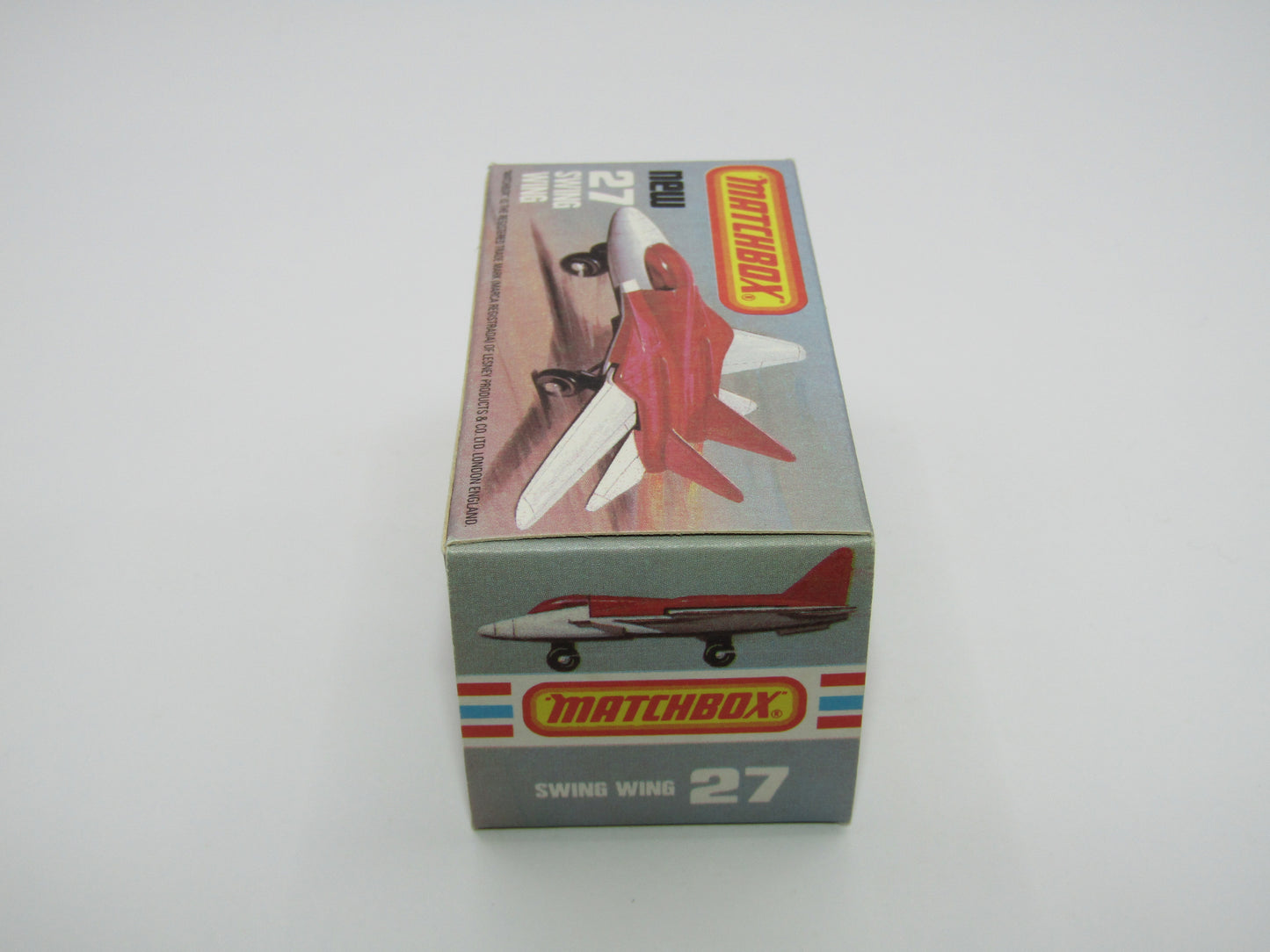 Matchbox Superfast No 27C Swing Wing No Tampo Red Windows