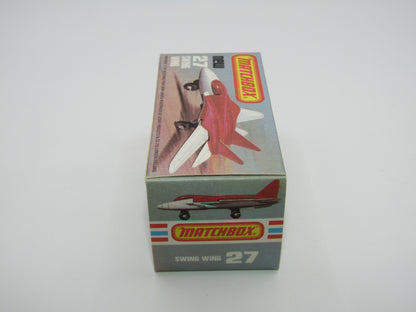 Matchbox Superfast No 27C Swing Wing No Tampo Red Windows