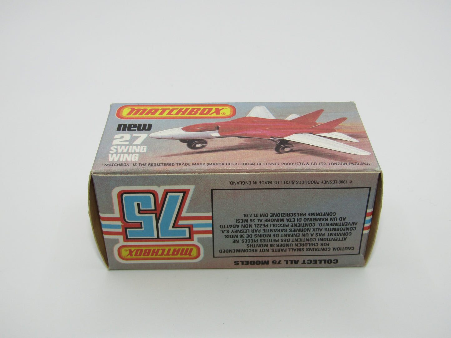Matchbox Superfast No 27C Swing Wing No Tampo Red Windows