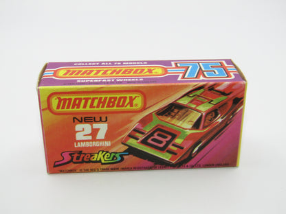 Matchbox Superfast No 27B Lamborghini Countach RED "3" RED Windows