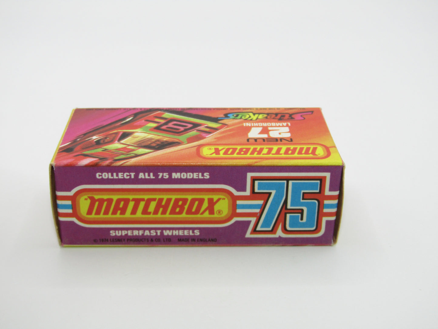 Matchbox Superfast No 27B Lamborghini Countach RED "3" RED Windows