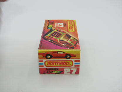 Matchbox Superfast No 27B Lamborghini Countach RED "3" RED Windows
