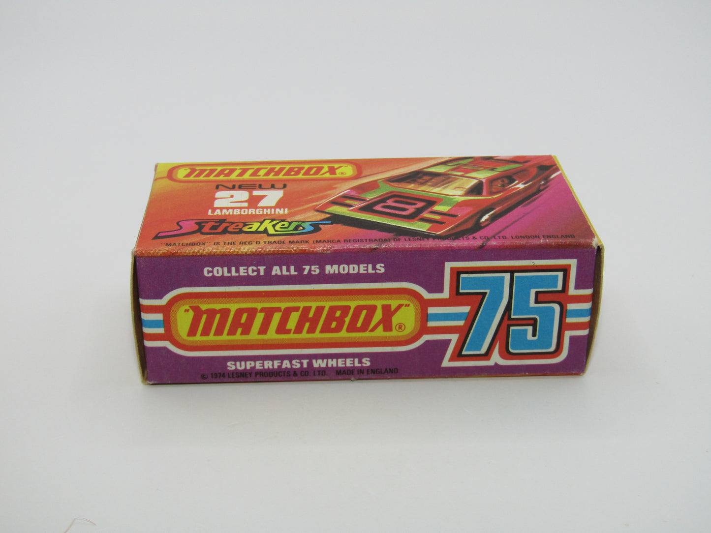 Matchbox Superfast No 27B Lamborghini Countach RED "3" RED Windows