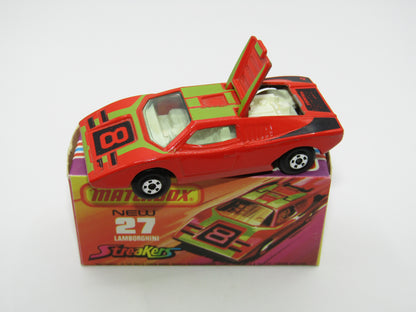 Matchbox Superfast No 27B Lamborghini Countach OFF-WHITE Interior