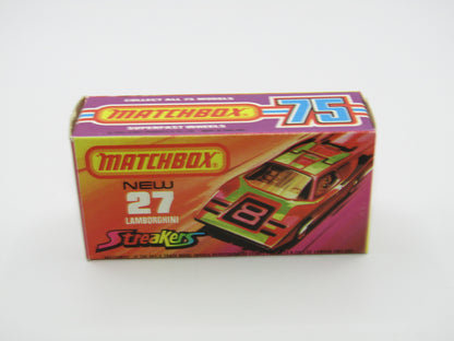 Matchbox Superfast No 27B Lamborghini Countach OFF-WHITE Interior
