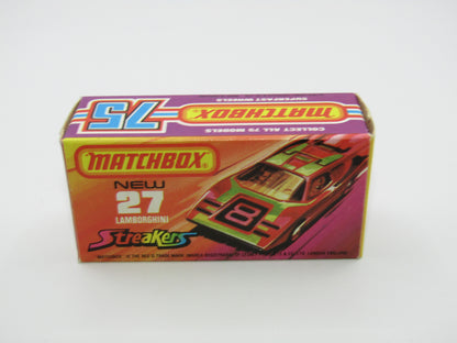 Matchbox Superfast No 27B Lamborghini Countach OFF-WHITE Interior