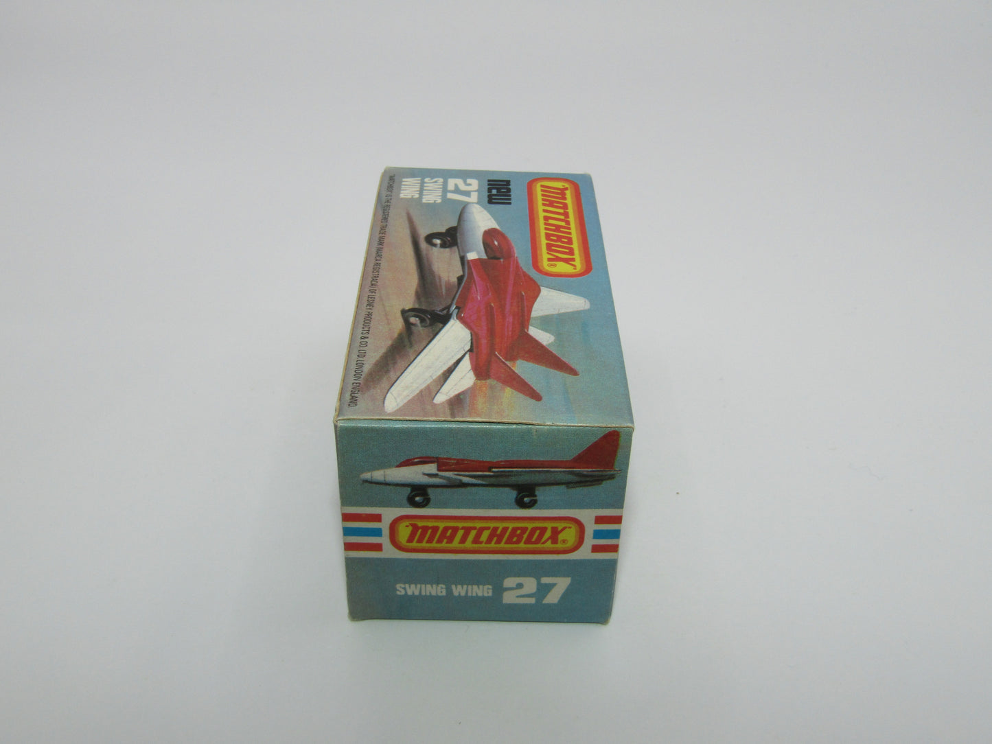 Matchbox Superfast No 27C Swing Wing Black & Red Jet Set Tampo, Red Windows