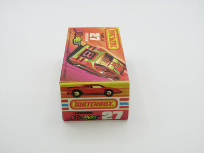 Matchbox Superfast No 27B Lamborghini Countach OFF-WHITE Interior