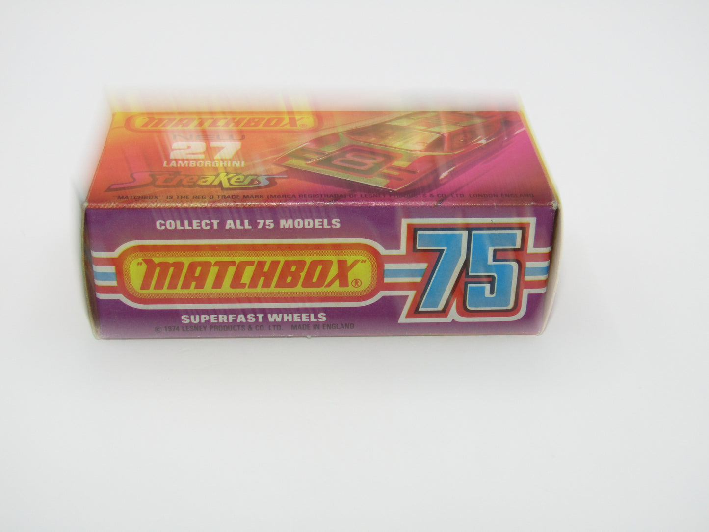 Matchbox Superfast No 27B Lamborghini Countach OFF-WHITE Interior