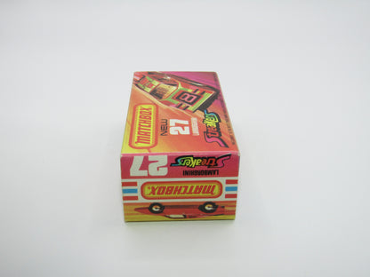Matchbox Superfast No 27B Lamborghini Countach DARK RED WHITE Interior