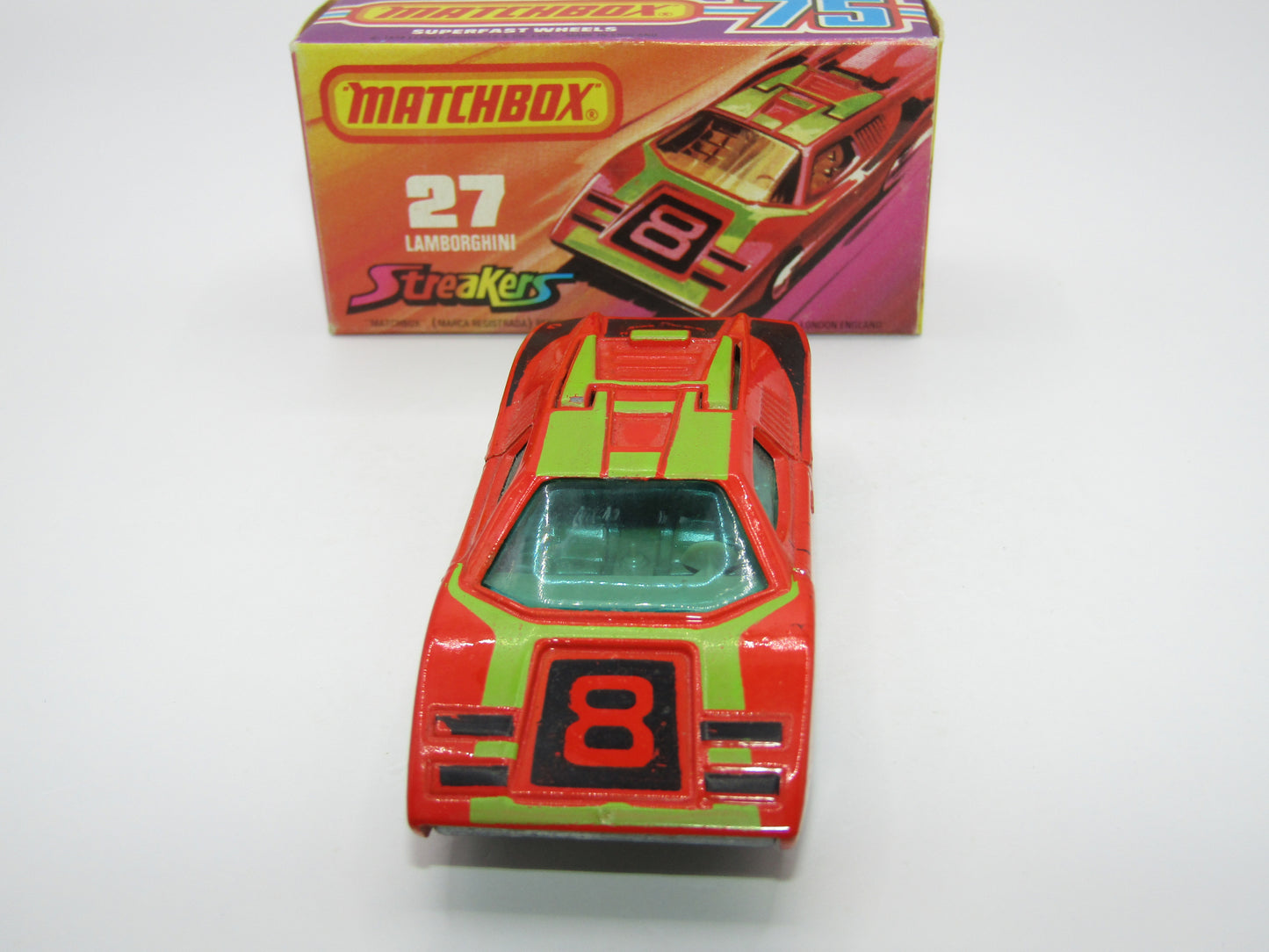 Matchbox Superfast No 27B Lamborghini Countach BROWN Int UNPAINTED Base