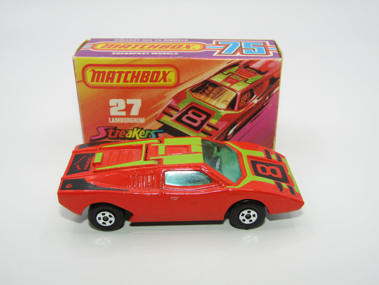 Matchbox Superfast No 27B Lamborghini Countach BROWN Int UNPAINTED Base