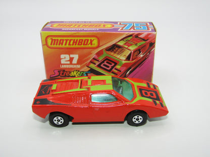 Matchbox Superfast No 27B Lamborghini Countach BROWN Int UNPAINTED Base