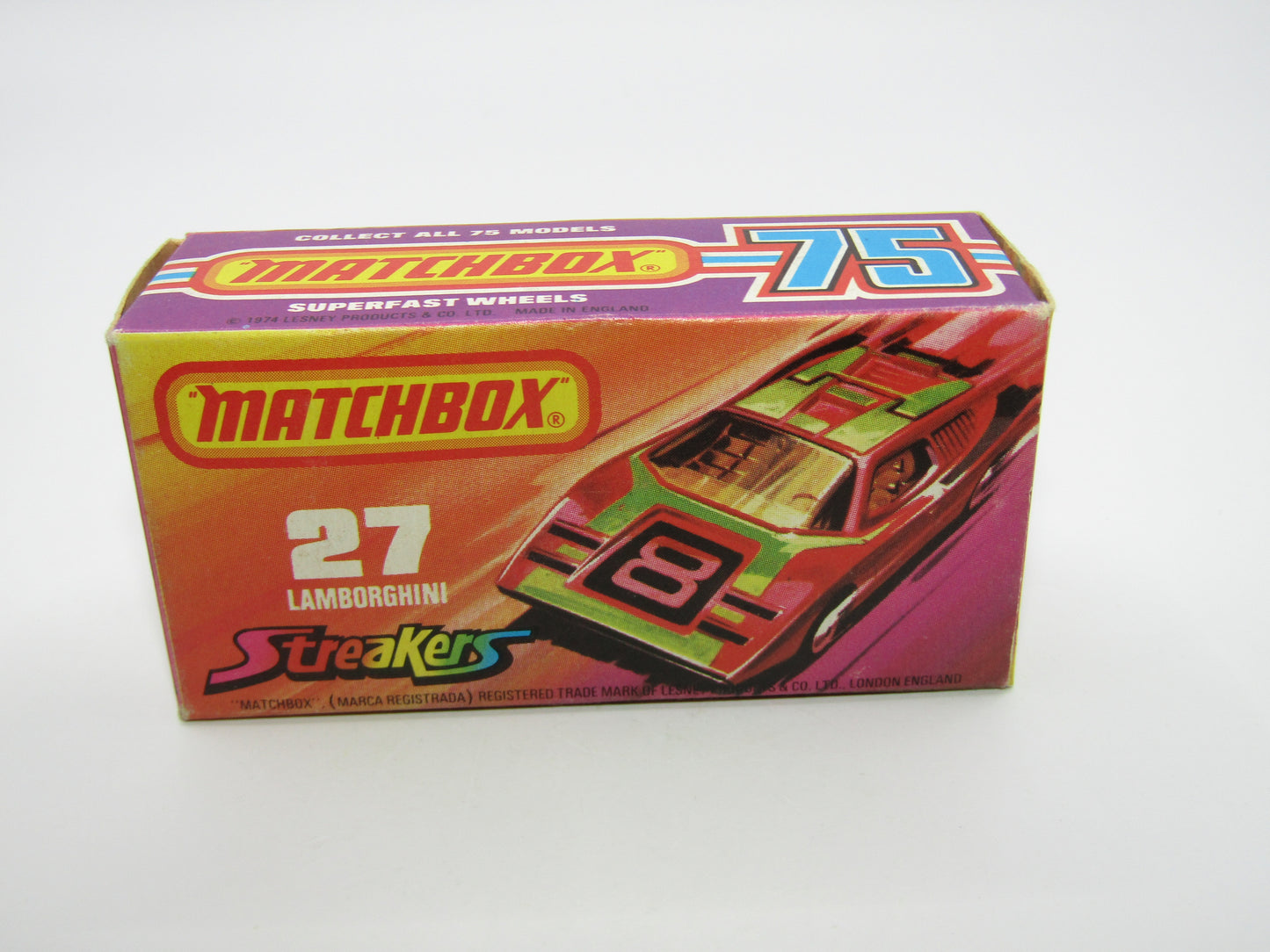 Matchbox Superfast No 27B Lamborghini Countach BROWN Int UNPAINTED Base