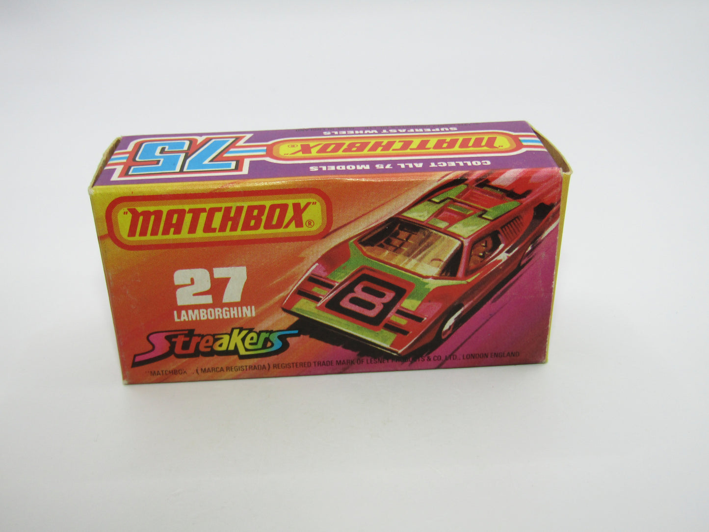 Matchbox Superfast No 27B Lamborghini Countach BROWN Int UNPAINTED Base
