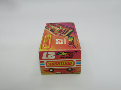 Matchbox Superfast No 27B Lamborghini Countach BROWN Int UNPAINTED Base