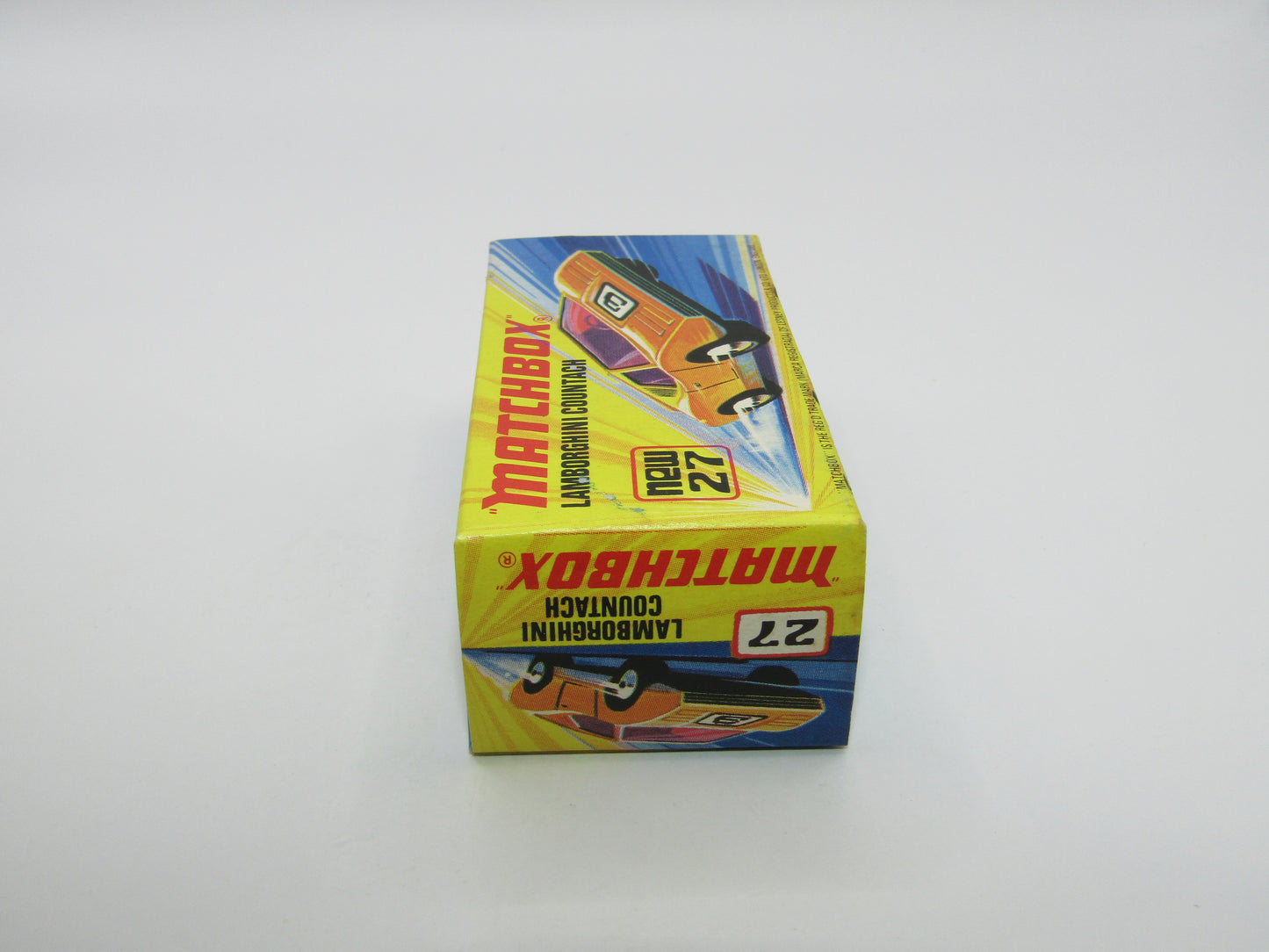 Matchbox Superfast No 27B Lamborghini Countach Dark Yellow Black base