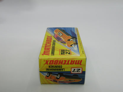 Matchbox Superfast No 27B Lamborghini Countach PURPLE Windows UNPAINTED Base