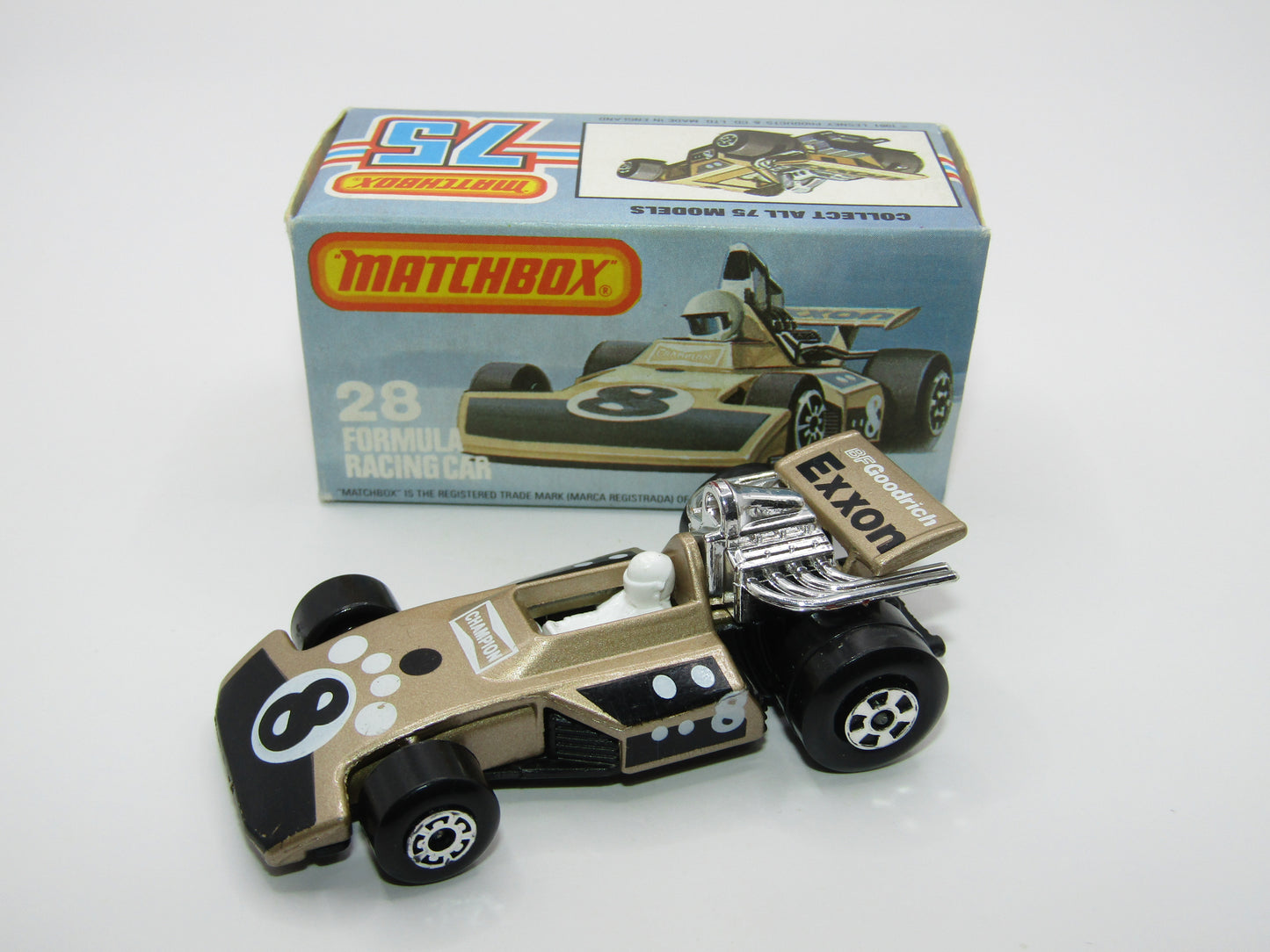 Matchbox Superfast No 28D Formula 5000 Racing Car 5 SPOKE rear wheels