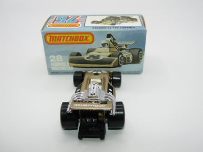 Matchbox Superfast No 28D Formula 5000 Racing Car 5 SPOKE rear wheels
