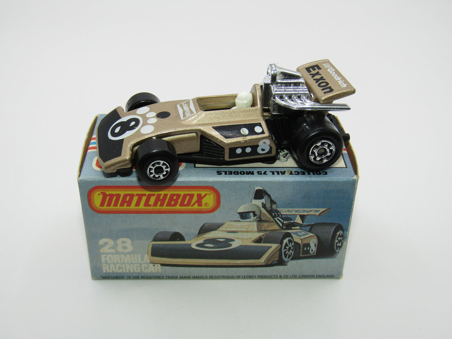 Matchbox Superfast No 28D Formula 5000 Racing Car Black Base