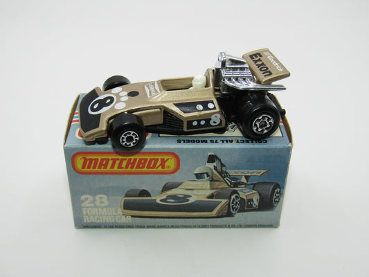 Matchbox Superfast No 28D Formula 5000 Racing Car Black Base