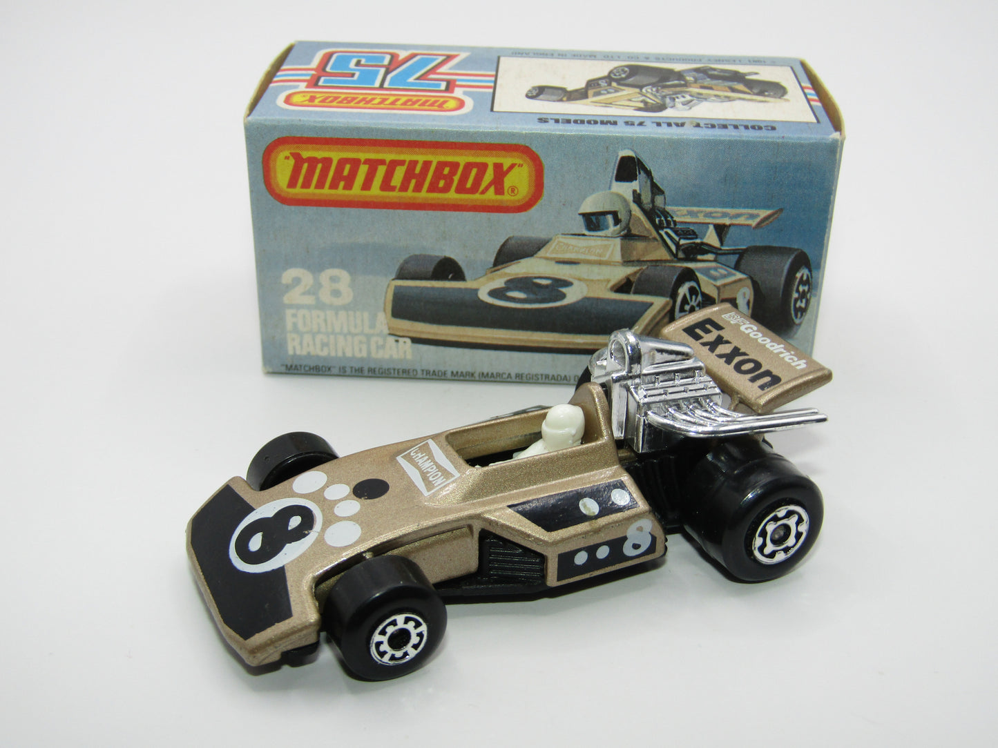 Matchbox Superfast No 28D Formula 5000 Racing Car Black Base