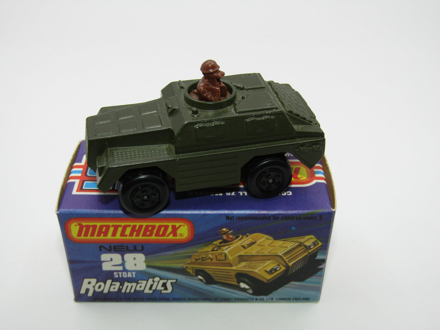 Matchbox Superfast No 28B Stoat, VERY DARK GREEN (Not Olive Drab)