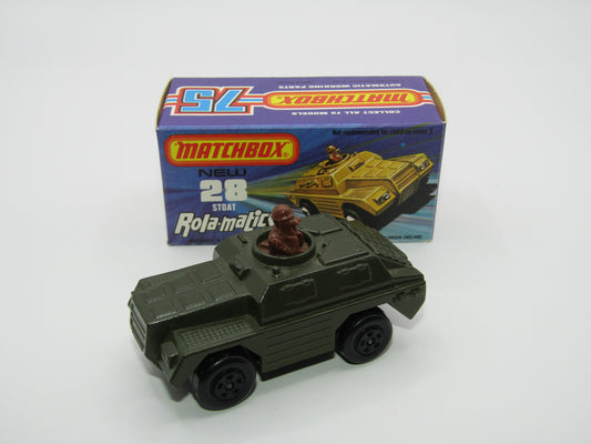 Matchbox Superfast No 28B Stoat, VERY DARK GREEN (Not Olive Drab)