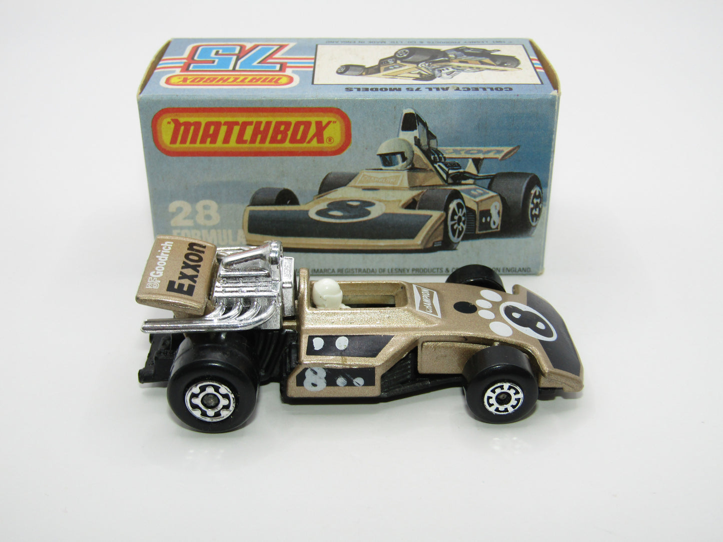 Matchbox Superfast No 28D Formula 5000 Racing Car Black Base