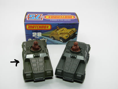 Matchbox Superfast No 28B Stoat, VERY DARK GREEN (Not Olive Drab)