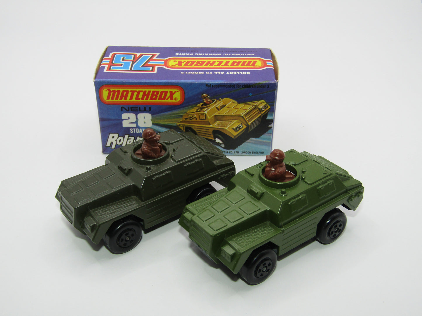 Matchbox Superfast No 28B Stoat, VERY DARK GREEN (Not Olive Drab)