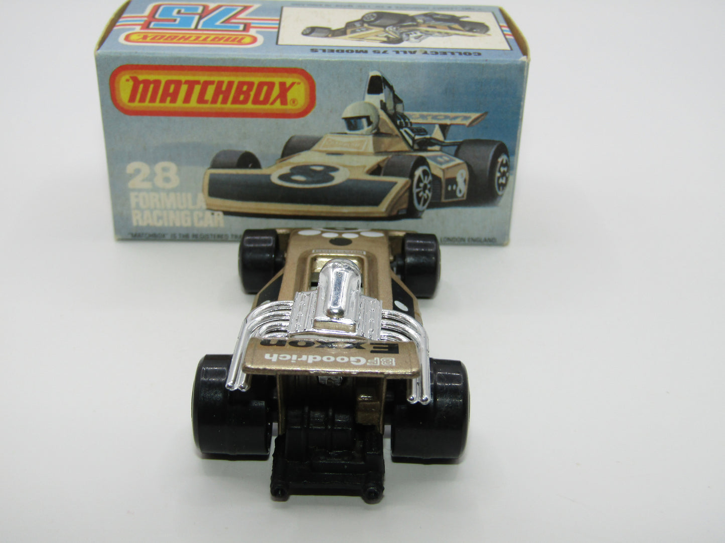 Matchbox Superfast No 28D Formula 5000 Racing Car Black Base