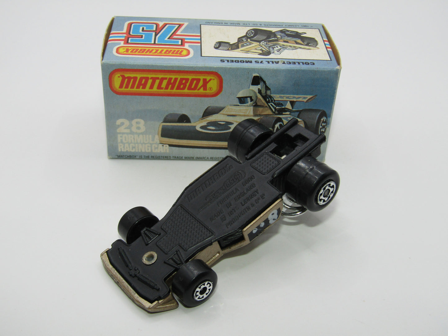 Matchbox Superfast No 28D Formula 5000 Racing Car Black Base