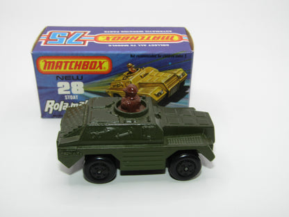 Matchbox Superfast No 28B Stoat, VERY DARK GREEN (Not Olive Drab)