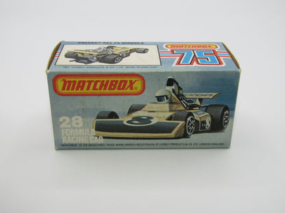 Matchbox Superfast No 28D Formula 5000 Racing Car Black Base