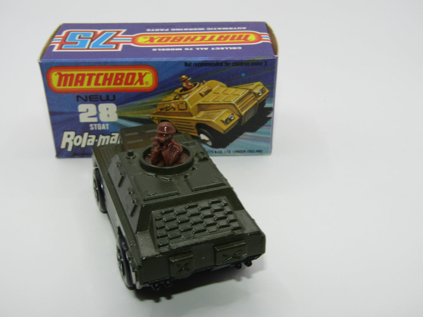 Matchbox Superfast No 28B Stoat, VERY DARK GREEN (Not Olive Drab)