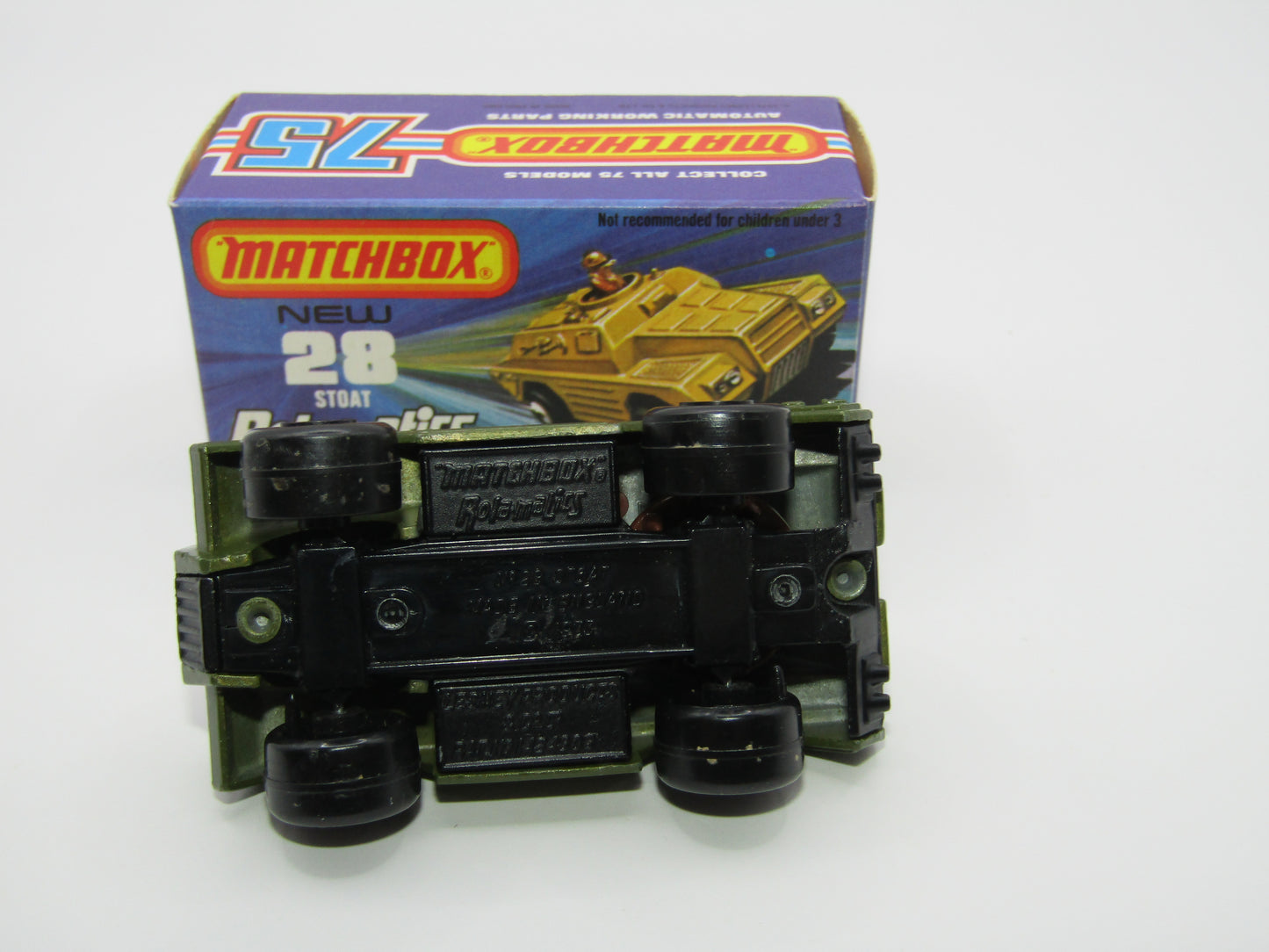 Matchbox Superfast No 28B Stoat, VERY DARK GREEN (Not Olive Drab)