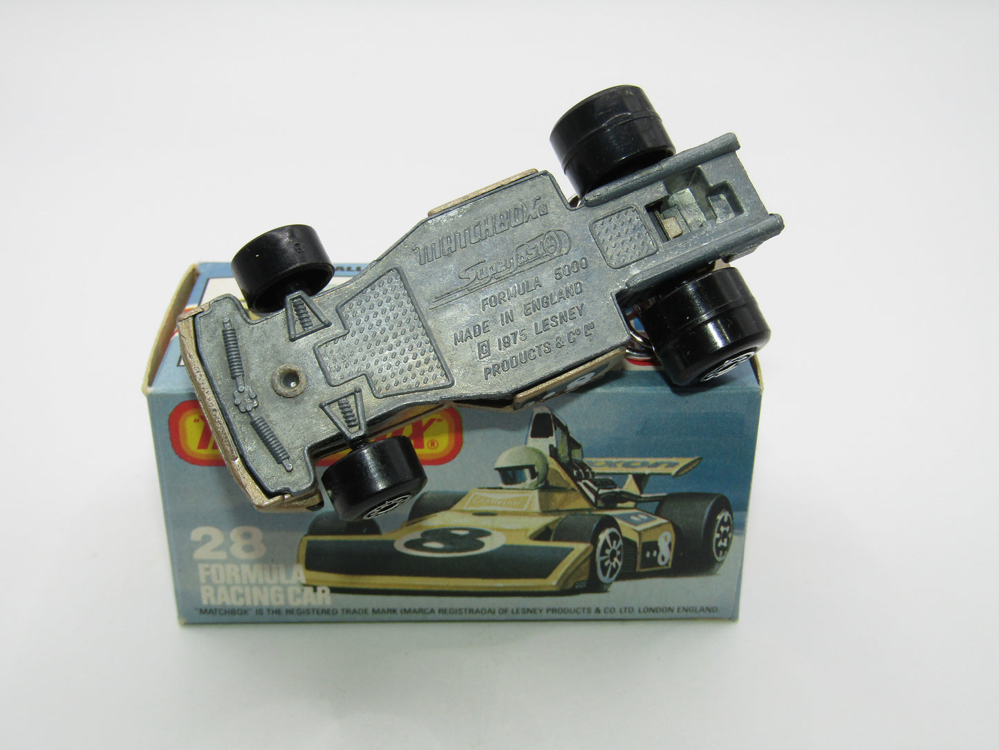 Matchbox Superfast No 28D Formula 5000 Racing Car UNPAINTED Base